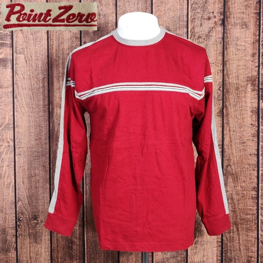 Vintage Point Zero Like New Mens Long Sleeve T Shirt